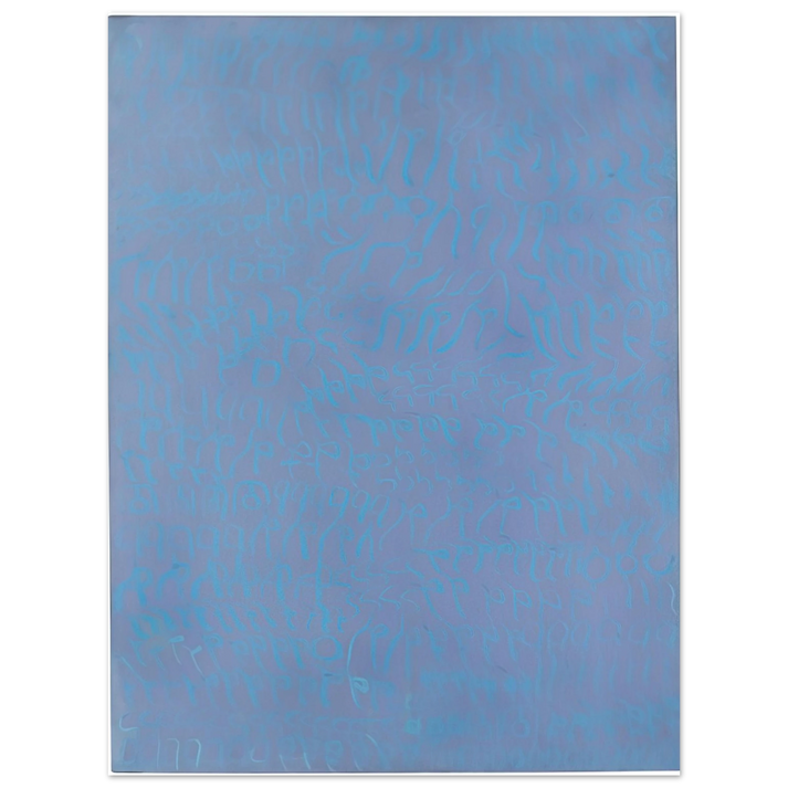 Carla Accardi - Azzurro turchese - 1964  75x100 cm / 30x40inches Fine Art Poster