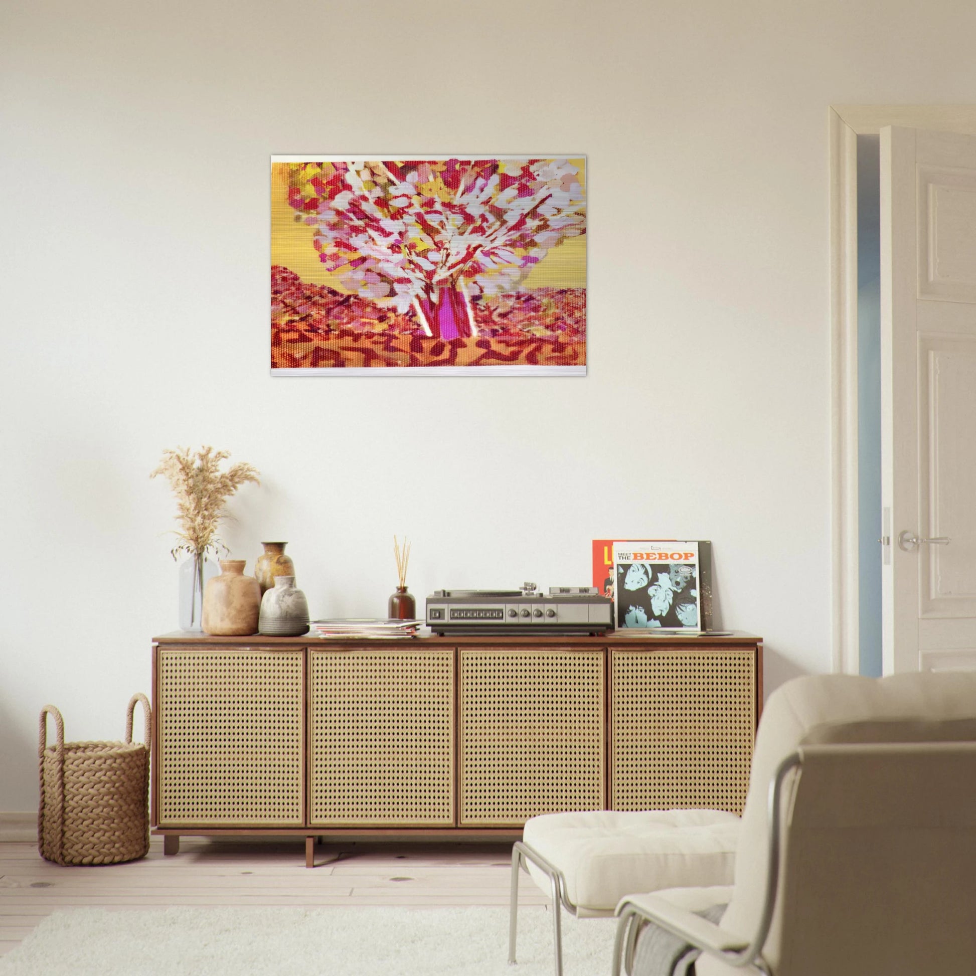 Utah, the Pregnant Tree - 1975 - Ronnie Landfield Brushed Aluminum Print - 70x100 cm / 28x40 inches | Ronnie Landfield Aluminum Print | Ronnie Landfield Prints