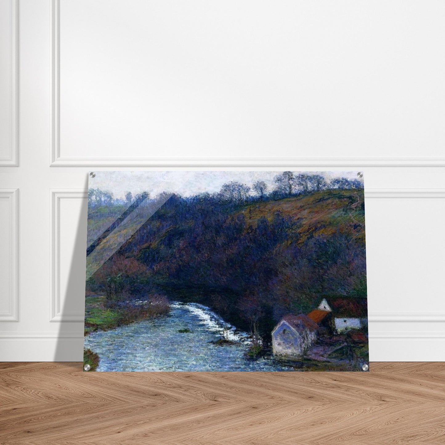 The Mill at Vervy - claude monet Acrylic Print - 70x100 cm / 28x40″ inches | claude monet Wall Art | claude monet Prints