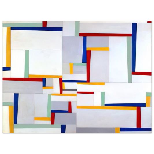 Fritz Glarner - Relational Painting #9 - 1946  75x100 cm / 30x40inches Fine Art Poster