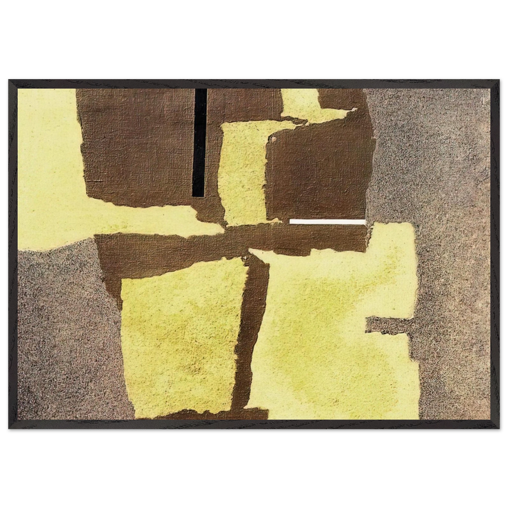 APPARIZIONE COSMICA II 1955 - Enrico Prampolini 70x100 cm / 28x40 inches Framed Art Print – Black Wooden Frame