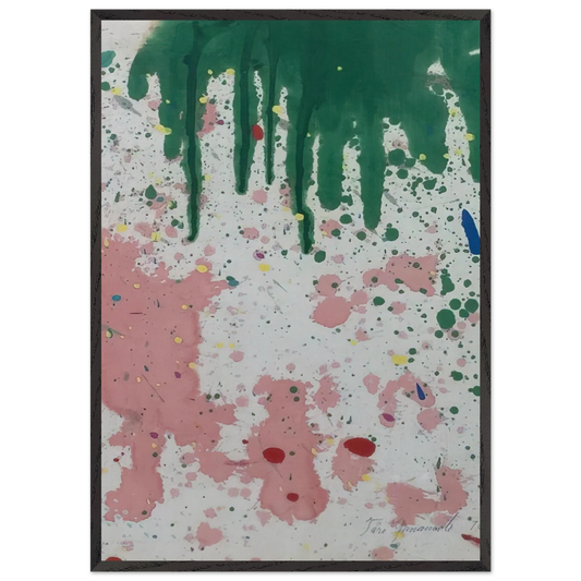 UNTITLED 1970 N2 - Taro Yamamoto 70x100 cm / 28x40 inches Framed Art Print – Black Wooden Frame