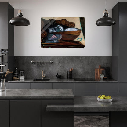The buffet of  Catalan  - Pablo Picasso Acrylic Print - 70x100 cm / 28x40″ inches