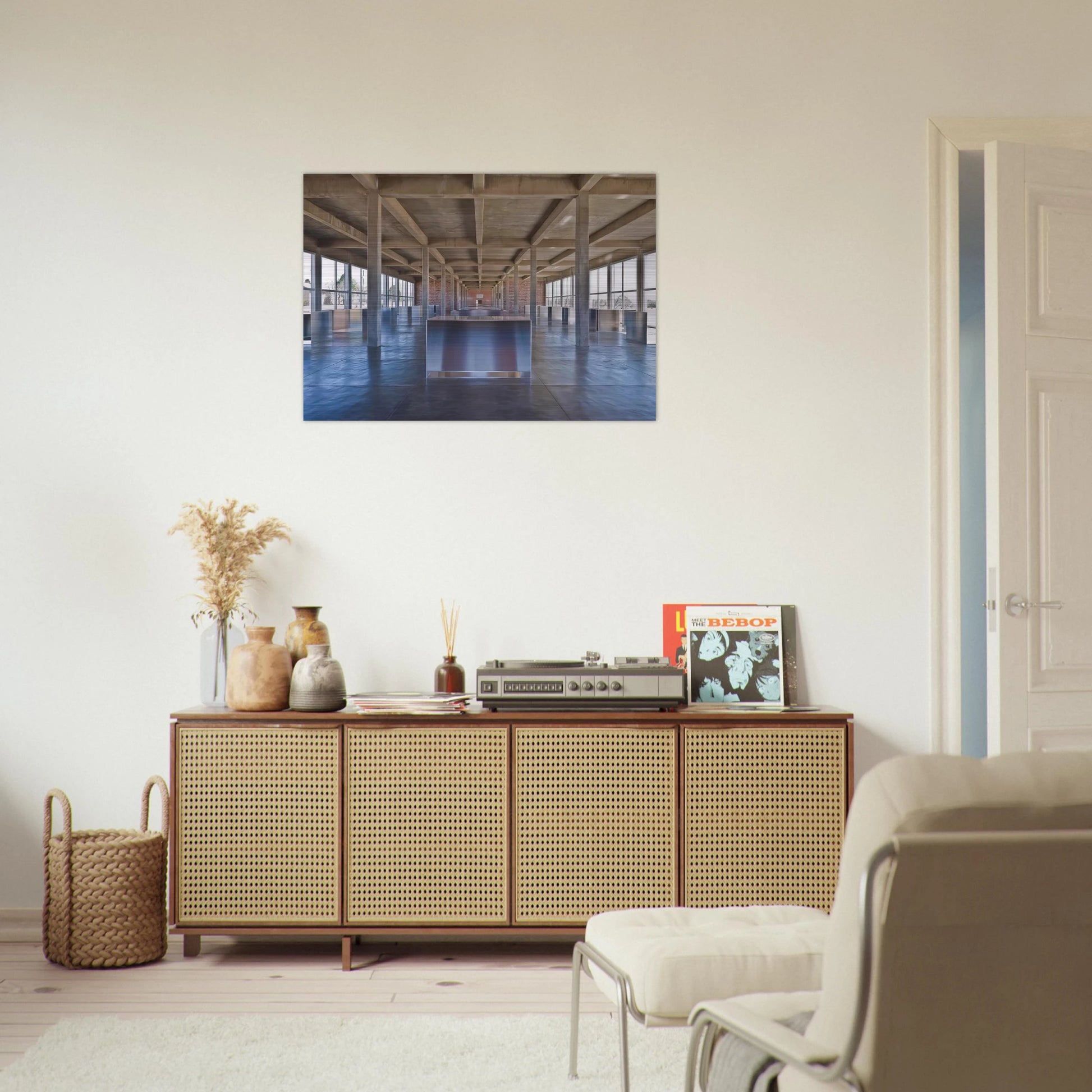 Untitled 100 Untitled Works in Mill Aluminium - 1986 - Donald Judd Brushed Aluminum Print - 70x100 cm / 28x40 inches | Donald Judd Aluminum Print | Donald Judd Prints