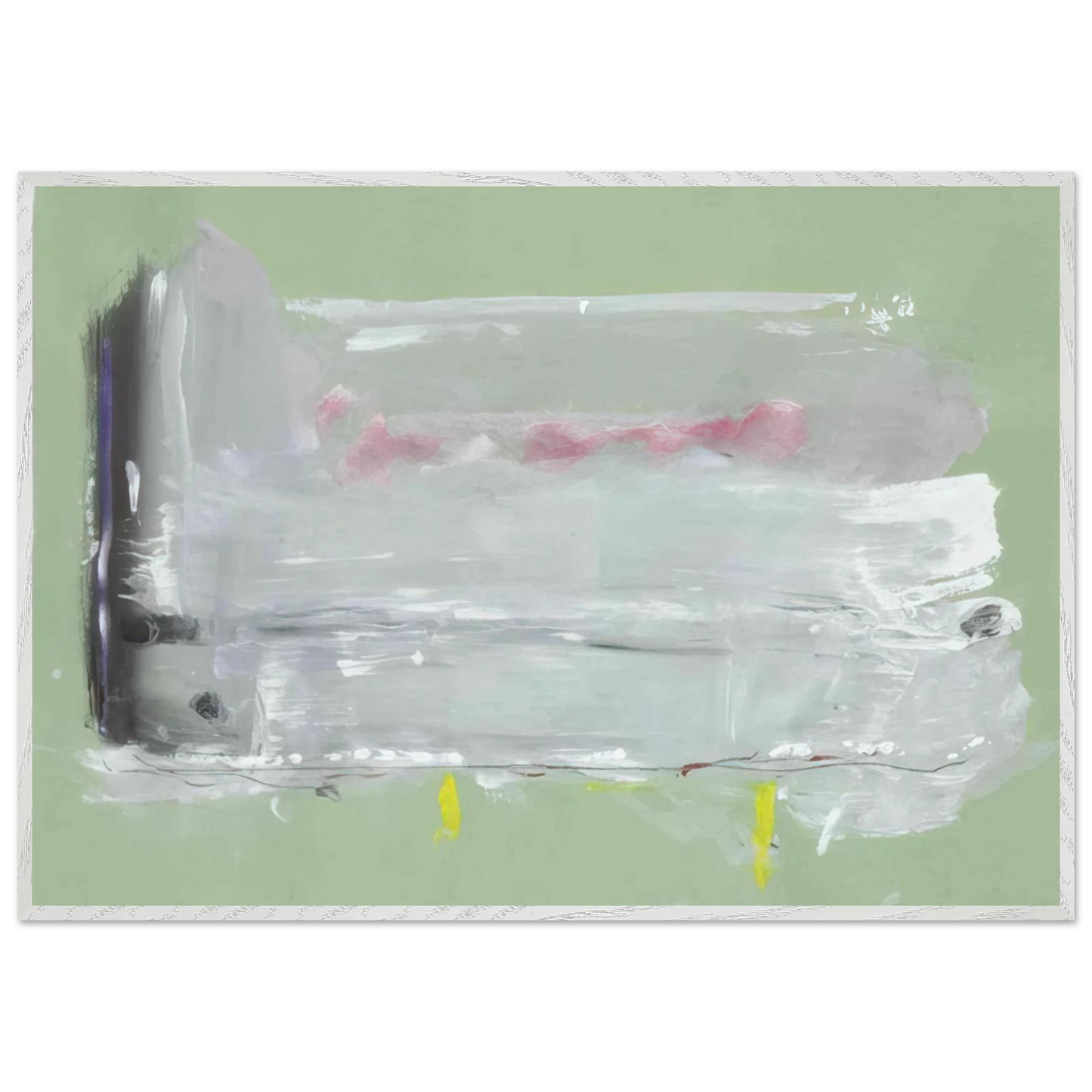 Helen Frankenthaler - Untitled - 1984 Wall art - 30x45 cm / 12x18 inches - Premium Wooden Framed Poster With Fine Art Paper-canvas - Black frame