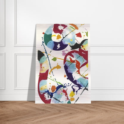 Untitled  SFE-85  - Sam Francis Brushed Aluminum Print - 70x100 cm / 28x40 inches | Sam Francis Aluminum Print | Sam Francis Prints