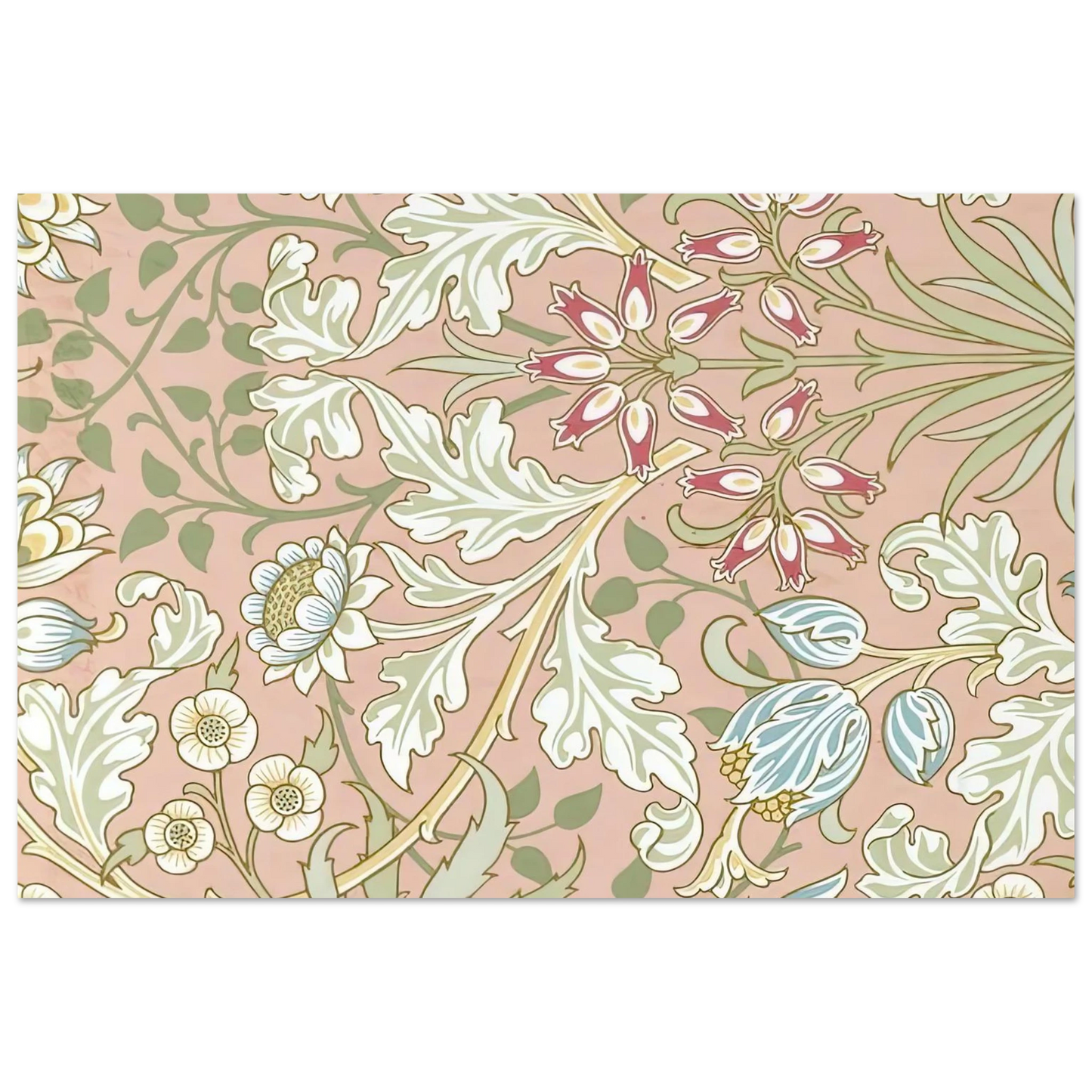 William Morris - WALLPAPER HYACINTH PATTERN 480 1917 Fine Art Poster