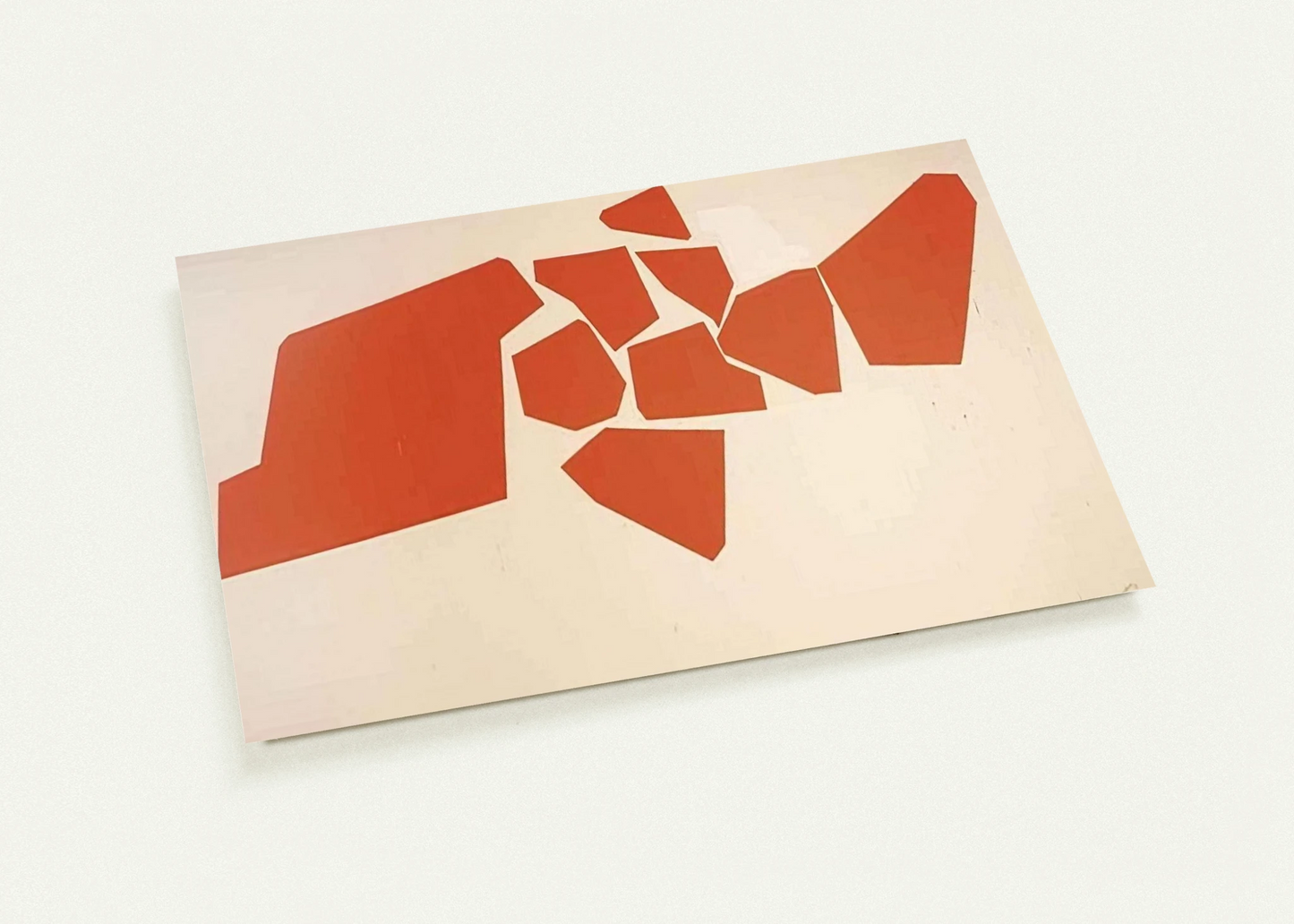 Large Fragemented Shapes - 1968 By Robert Goodnough Pack of 10 Post Cards | Robert Goodnough Post Cards | A6 (10.5 x 14.8 cm) - 4.1 x 5.8 inches