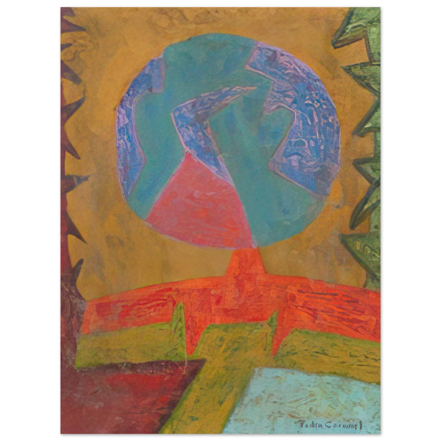 Pedro Coronel - Luna  75x100 cm / 30x40inches Fine Art Poster