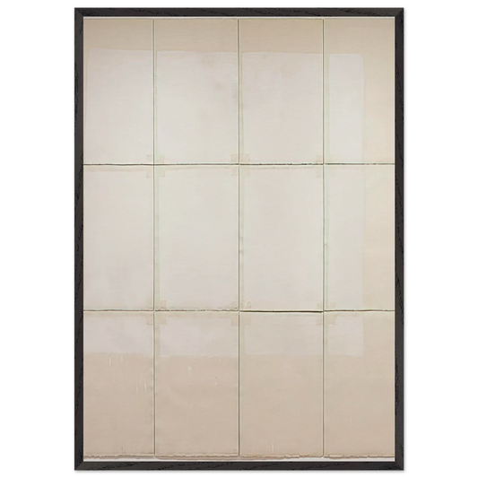 Classico 5 - Robert Ryman 70x100 cm / 28x40 inches Framed Art Print – Black Wooden Frame