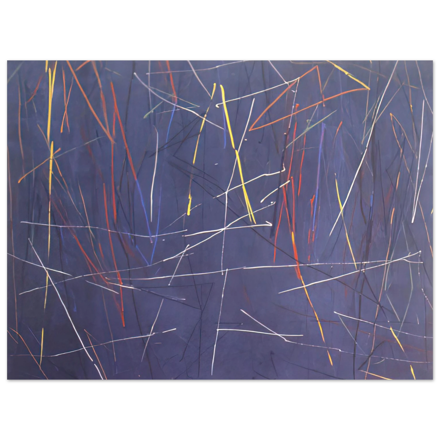 Ronnie Landfield - Gates of Blue - 1975  75x100 cm / 30x40inches Fine Art Poster