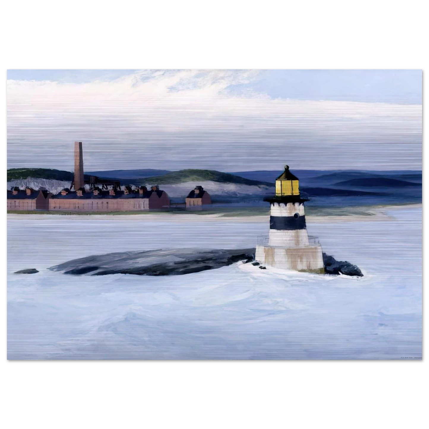 Five A.M. - Edward Hopper Brushed Aluminum Print - 70x100 cm / 28x40 inches | Edward Hopper Aluminum Print | Edward Hopper Prints