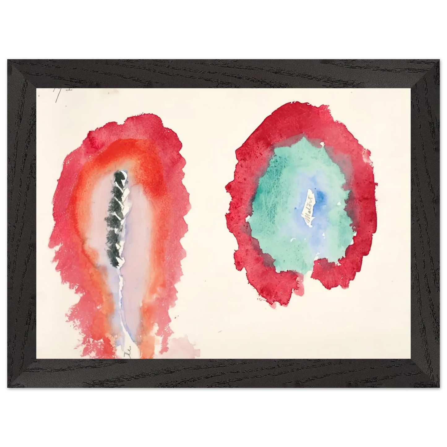 Hilma af Klint - WHEAT AND WORMWOOD 1922 Wall art - 15x20 cm / 6x8 Inches - Fine Art Poster - -