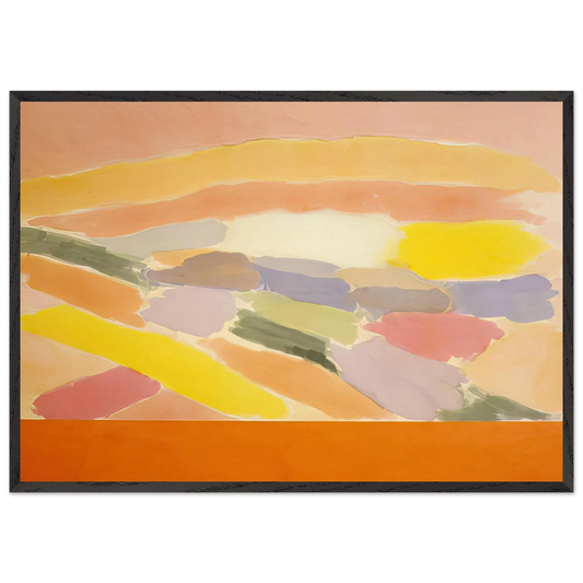 Arielle - 1978 - Ronnie Landfield 70x100 cm / 28x40 inches Framed Art Print – Black Wooden Frame