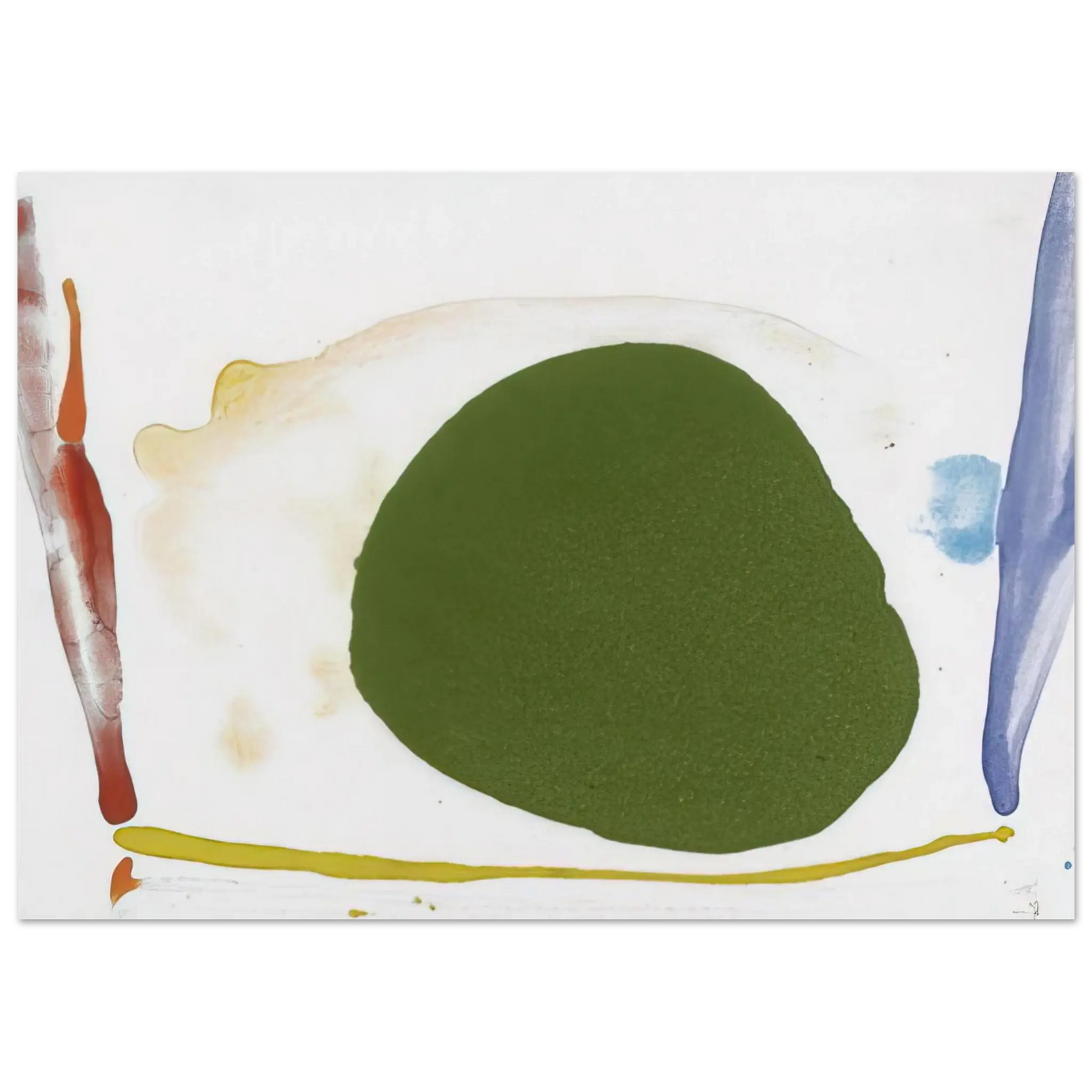 Helen Frankenthaler - Thanksgiving Day - 1973 Wall art - 25x25 cm / 10x10 Inches - Fine Art Poster - -