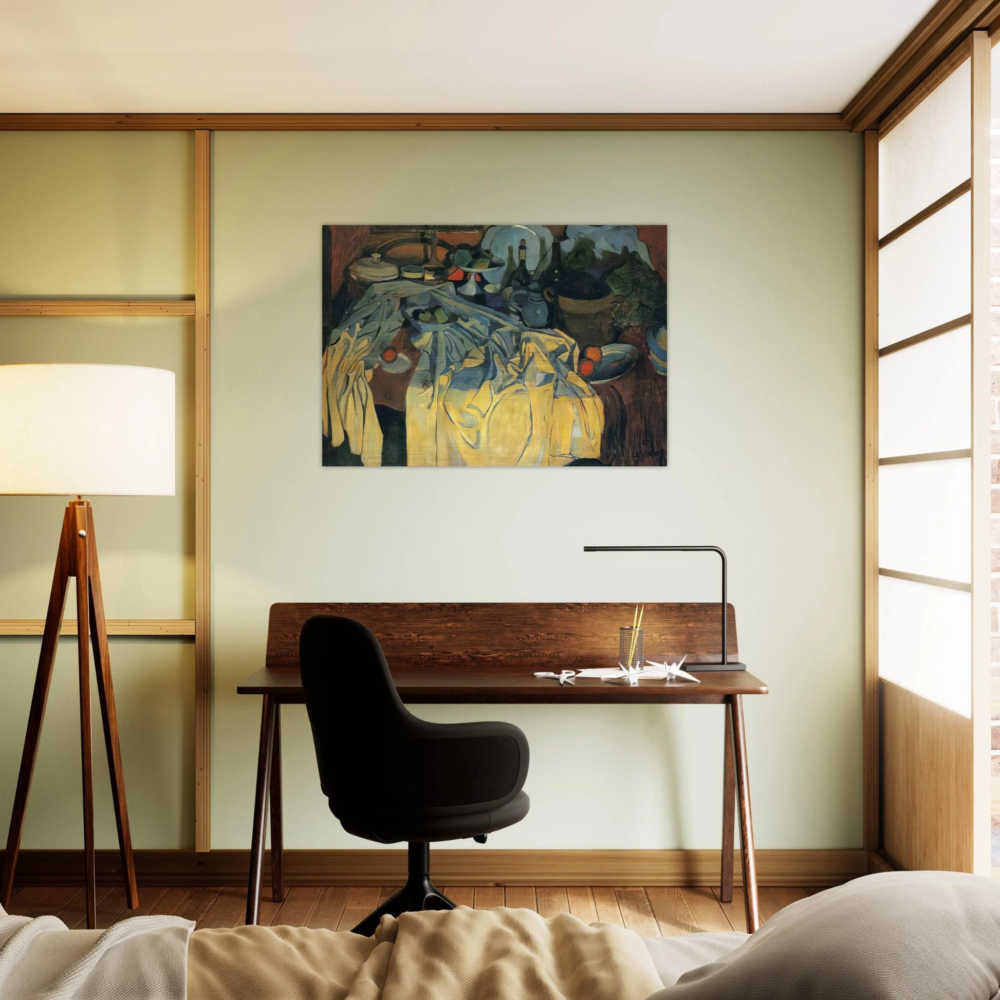 STILL LIFE ON THE TABLE 1904 - Andre Derain Brushed Aluminum Print - 70x100 cm / 28x40 inches | Andre Derain Aluminum Print | Andre Derain Prints
