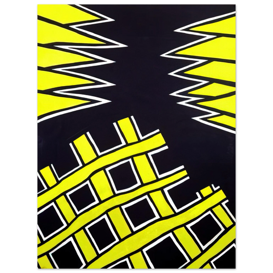 Nicholas Krushenick - Untitled - 1962  75x100 cm / 30x40inches Fine Art Poster