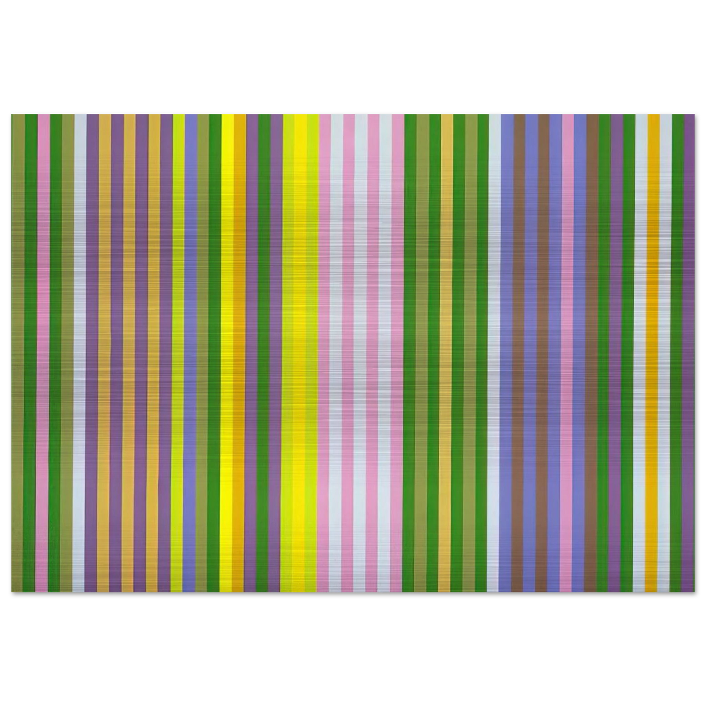 Zebra - 1969 - Gene Davis Brushed Aluminum Print - 70x100 cm / 28x40 inches | Gene Davis Aluminum Print | Gene Davis Prints