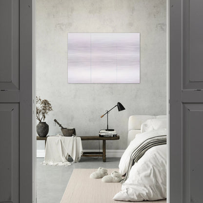 WHITE PAINTING THREE PANEL 1951 - Robert Rauschenberg Brushed Aluminum Print - 70x100 cm / 28x40 inches | Robert Rauschenberg Aluminum Print | Robert Rauschenberg Prints