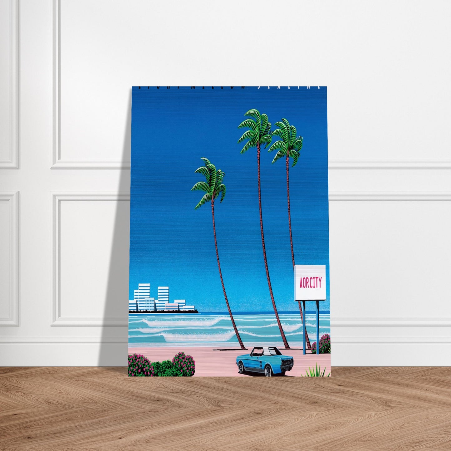 Light Mellow Sealine - Hiroshi Nagai Brushed Aluminum Print - 70x100 cm / 28x40 inches | Hiroshi Nagai Aluminum Print | Hiroshi Nagai Prints