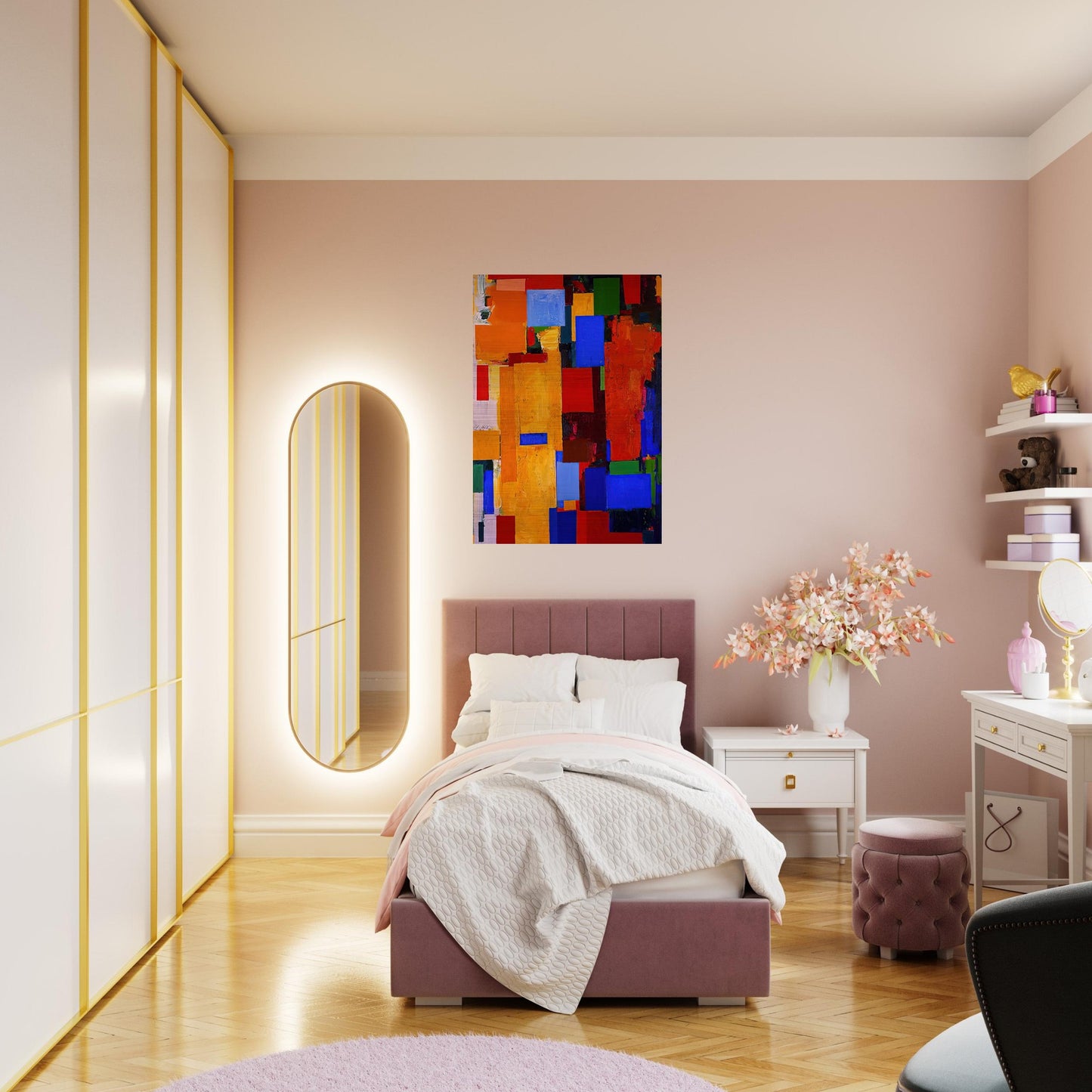 Equinox - Hans Hofmann Brushed Aluminum Print - 70x100 cm / 28x40 inches | Hans Hofmann Aluminum Print | Hans Hofmann Prints