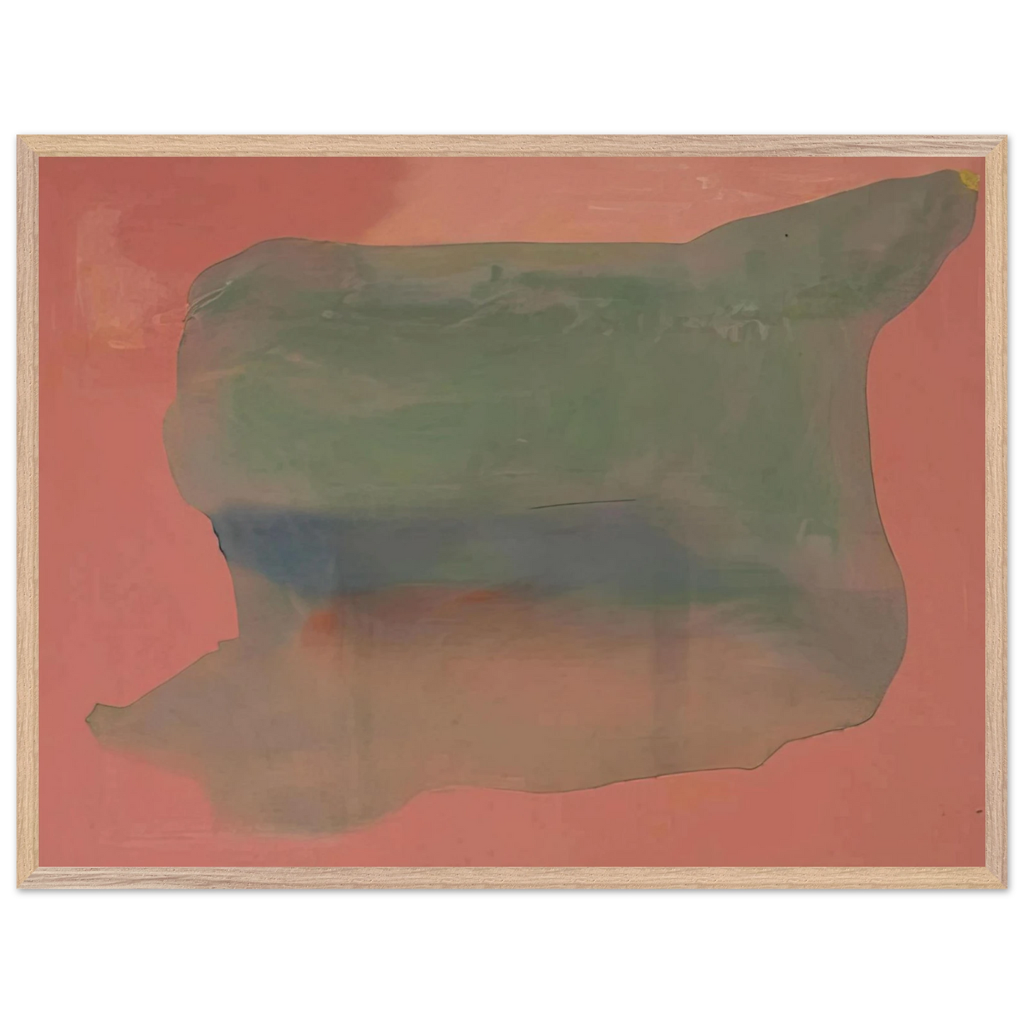 Helen Frankenthaler - Yearning - 1973 Wall art - A1 (59.4 x 84.1  cm) - Premium Wooden Framed Poster With Fine Art Paper-canvas - Wood frame