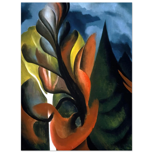 Georgia O'Keeffe - Maple and Cedar, Lake George Fine Art Poster