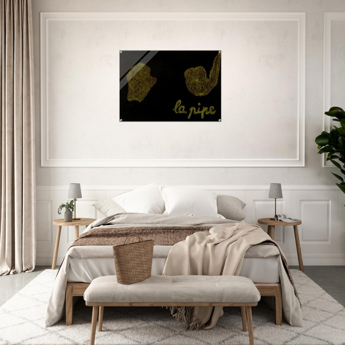 THE PIPE 1927 - Rene Magritte Acrylic Print - 70x100 cm / 28x40″ inches | Rene Magritte Wall Art | Rene Magritte Prints