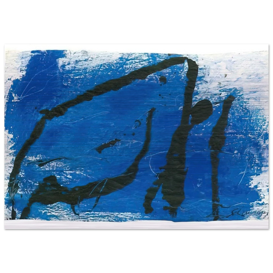 G-7 - 1987 - Emil Schumacher Brushed Aluminum Print - 70x100 cm / 28x40 inches | Emil Schumacher Aluminum Print | Emil Schumacher Prints