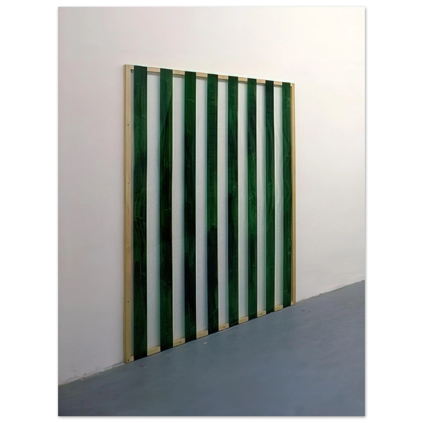 Daniel Buren - Reflets nÃ‚Â°33 - Peinture sur plexiglas 12, travail situÃƒÂ© - 1987  75x100 cm / 30x40inches Fine Art Poster
