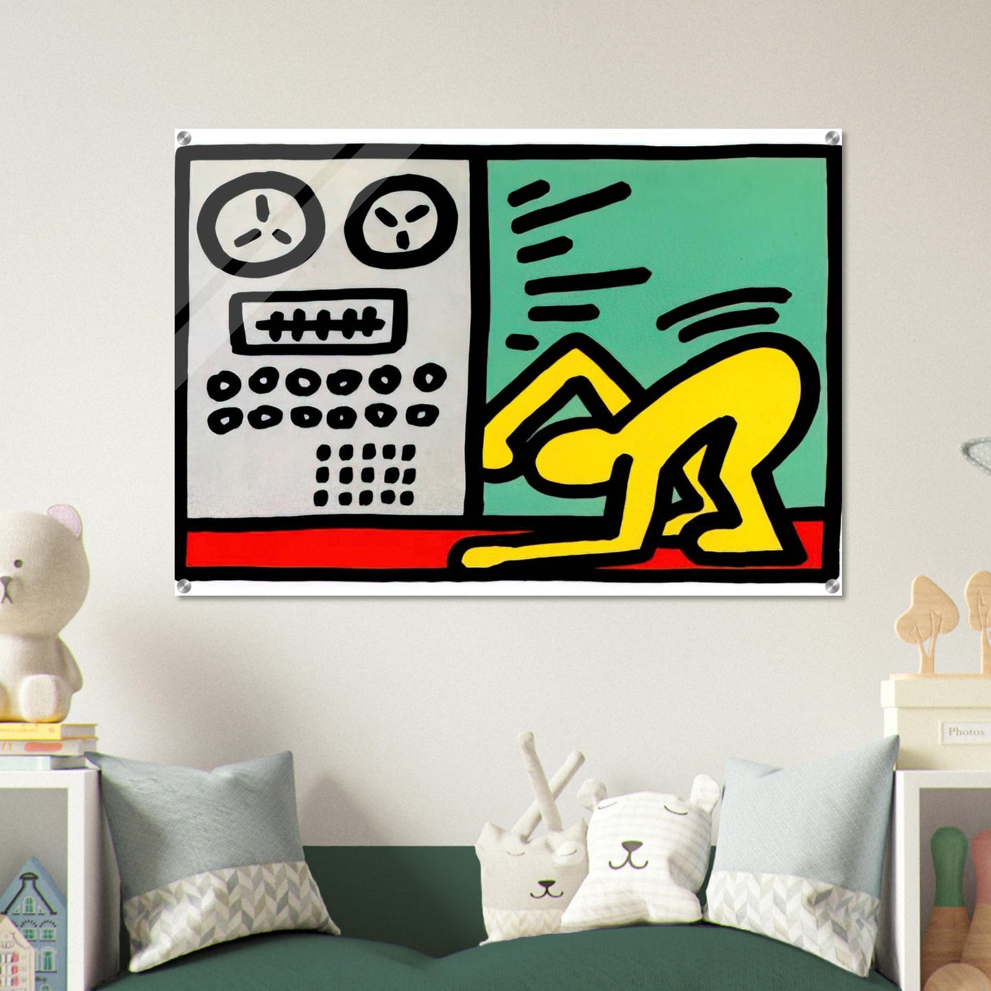 POP SHOP III 1989 - Keith Haring Acrylic Print - 70x100 cm / 28x40″ inches | Keith Haring Wall Art | Keith Haring Prints