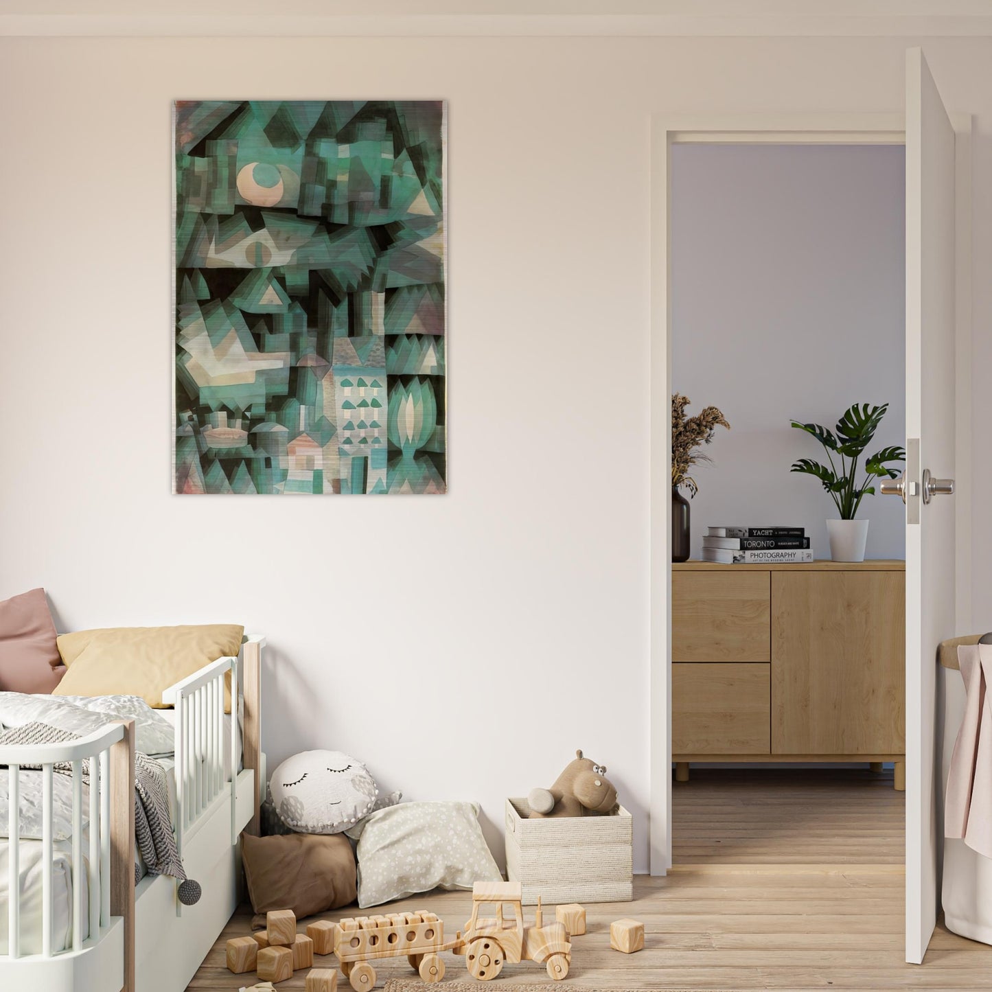 DREAM CITY 1921 - Paul Klee Brushed Aluminum Print - 70x100 cm / 28x40 inches | Paul Klee Aluminum Print | Paul Klee Prints
