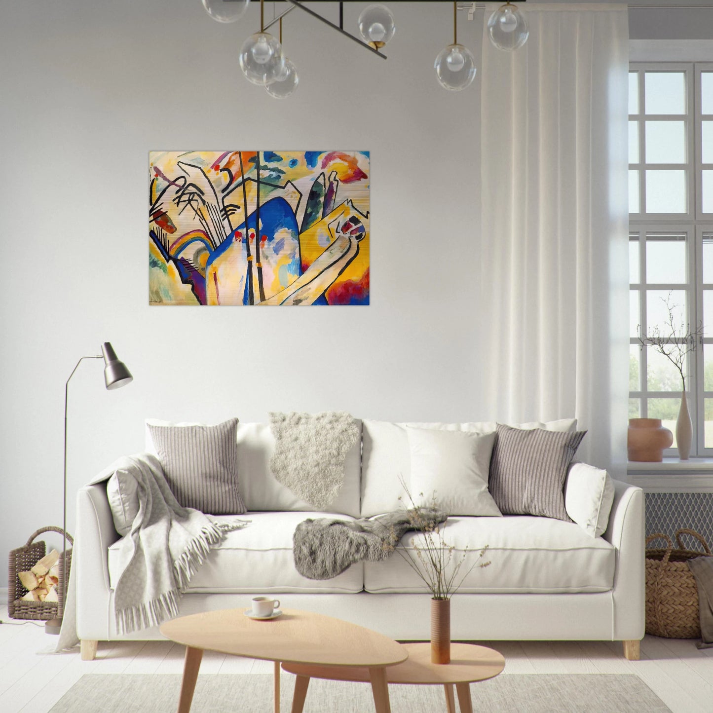 COMPOSITION IV 1911 - Wassily Kandinsky Brushed Aluminum Print - 70x100 cm / 28x40 inches | Wassily Kandinsky Aluminum Print | Wassily Kandinsky Prints