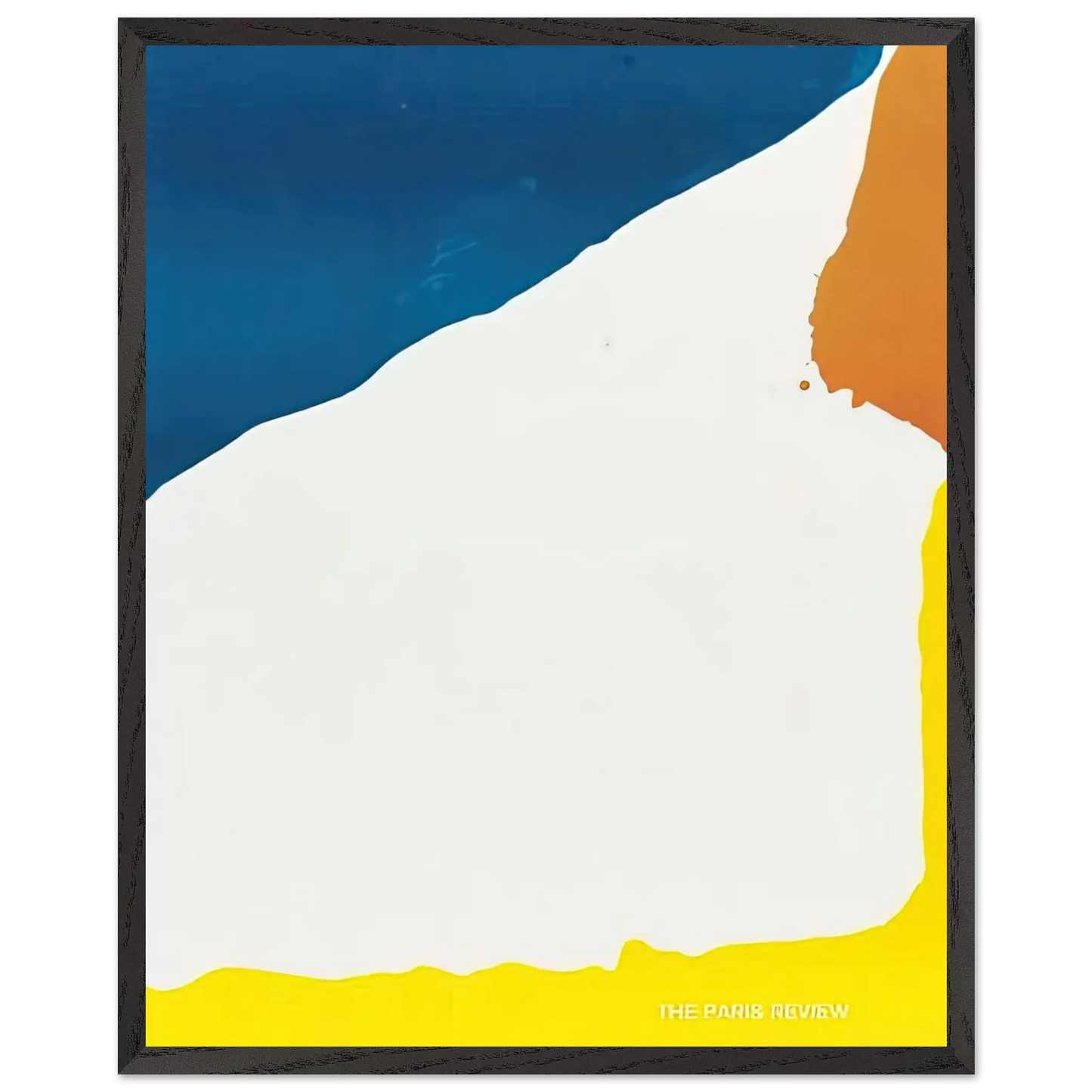 Helen Frankenthaler - Paris Review - 1966 Wall art - 28x43  cm / XL (11x17 Inches) - Premium Wooden Framed Poster With Fine Art Paper - Black frame