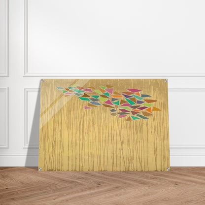 Colors on Tan - 1975 - Robert Goodnough Acrylic Print - 70x100 cm / 28x40″ inches