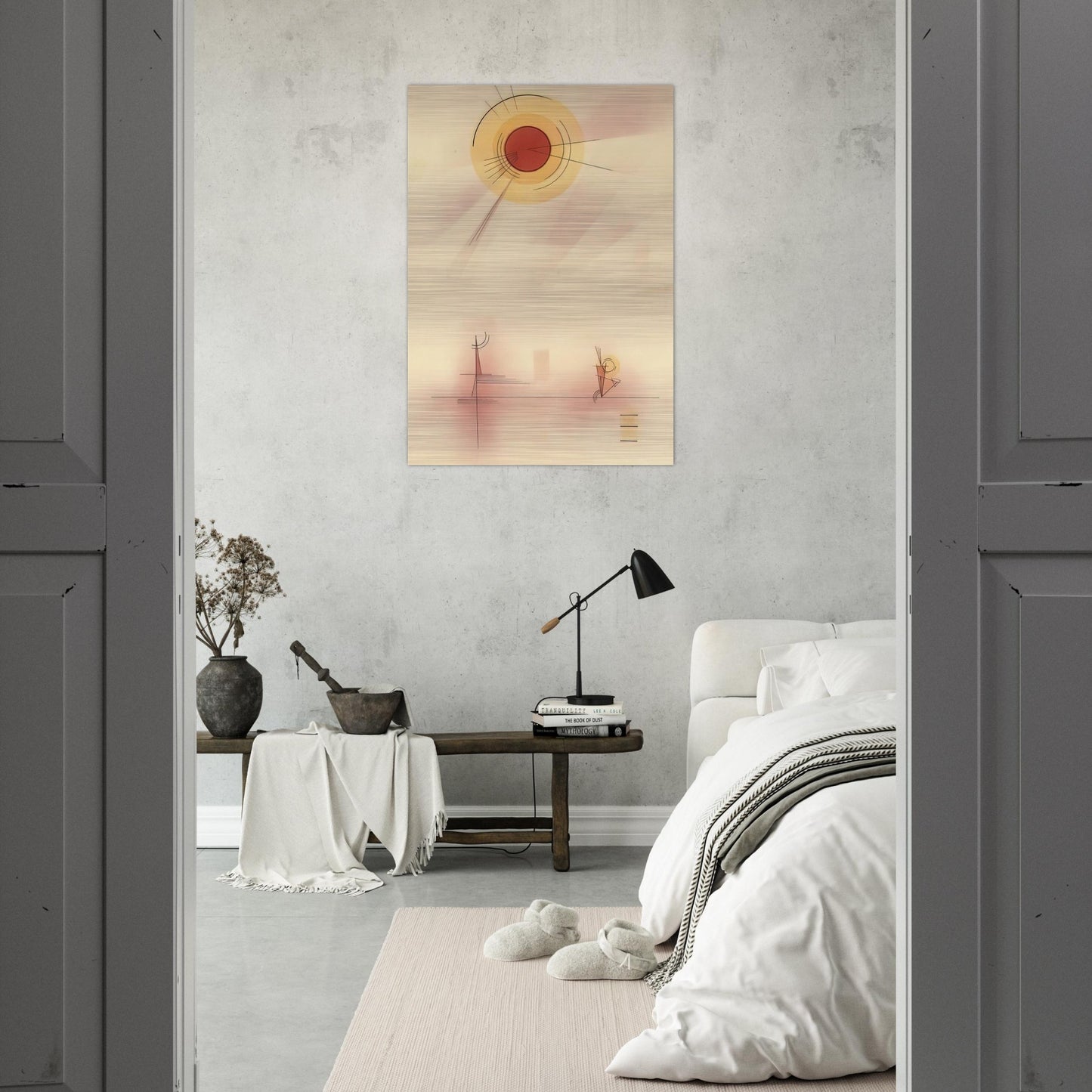 STRAHLEN 1929 - Wassily Kandinsky Brushed Aluminum Print - 70x100 cm / 28x40 inches | Wassily Kandinsky Aluminum Print | Wassily Kandinsky Prints