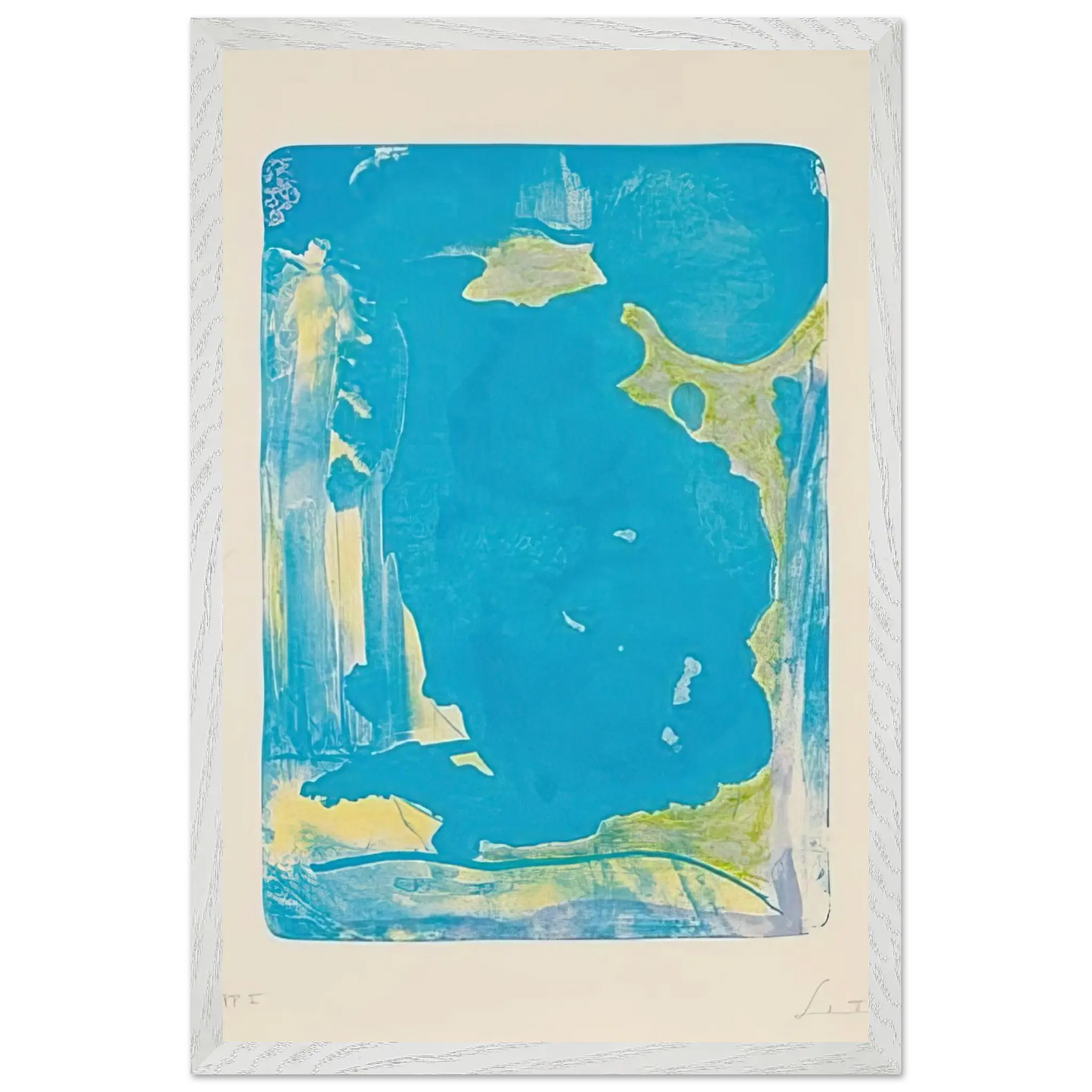Helen Frankenthaler - Reflections IV - 1995 Wall art - 21x29.7 cm / 8x12" - Fine Art Poster - -