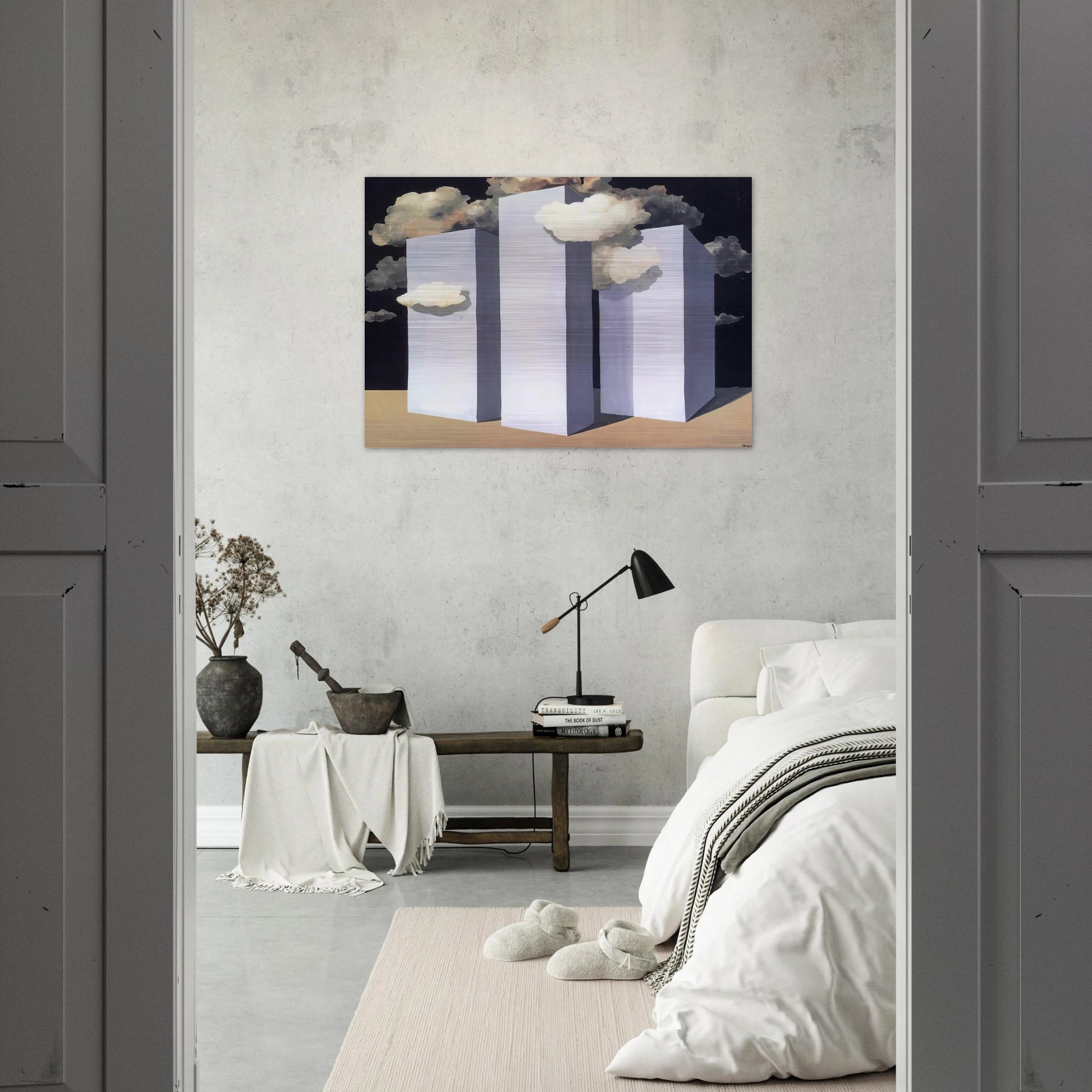 A STORM 1932 - Rene Magritte Brushed Aluminum Print - 70x100 cm / 28x40 inches | Rene Magritte Aluminum Print | Rene Magritte Prints
