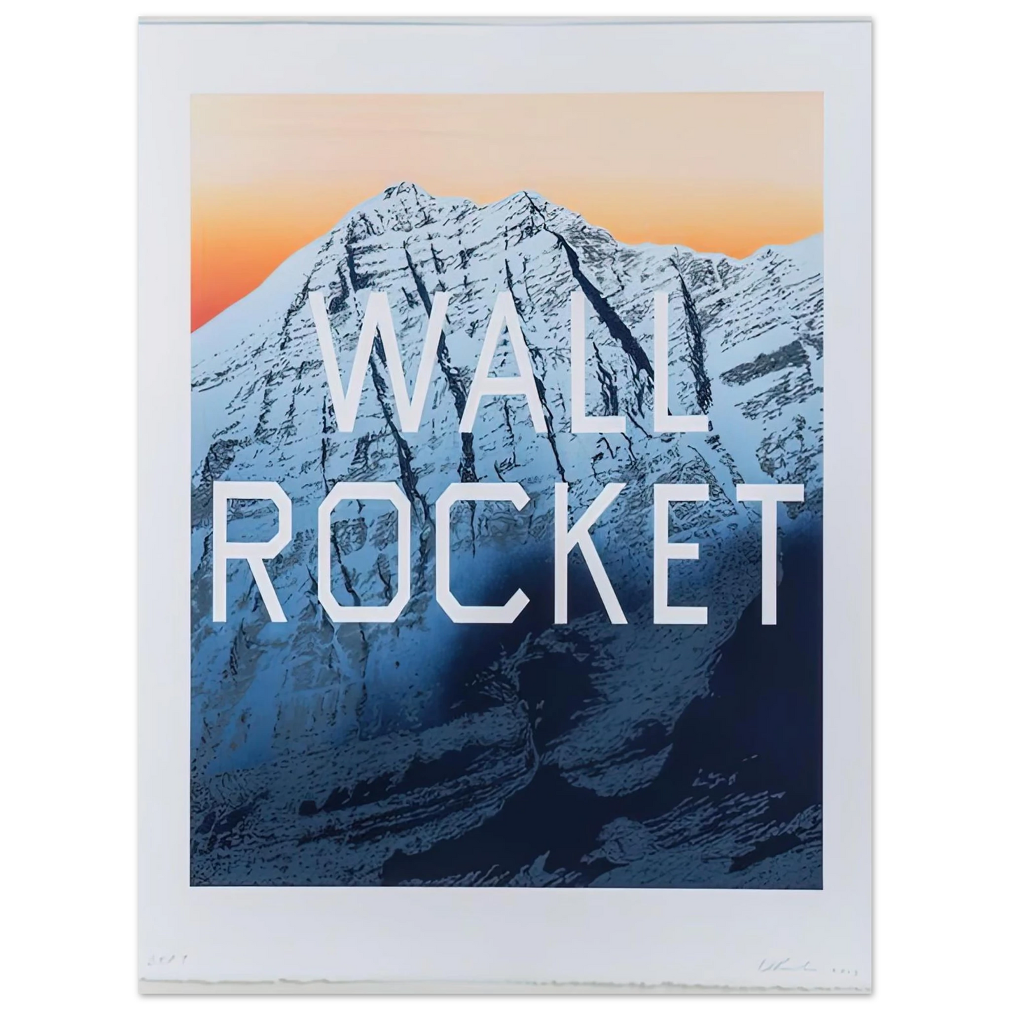 Edward Ruscha - WALL ROCKET 2013  75x100 cm / 30x40inches Fine Art Poster