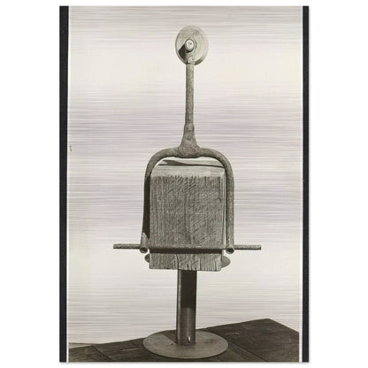 CLOWN TIGHT ROPE WALKER 1942 - Louise Nevelson Brushed Aluminum Print - 70x100 cm / 28x40 inches | Louise Nevelson Aluminum Print | Louise Nevelson Prints