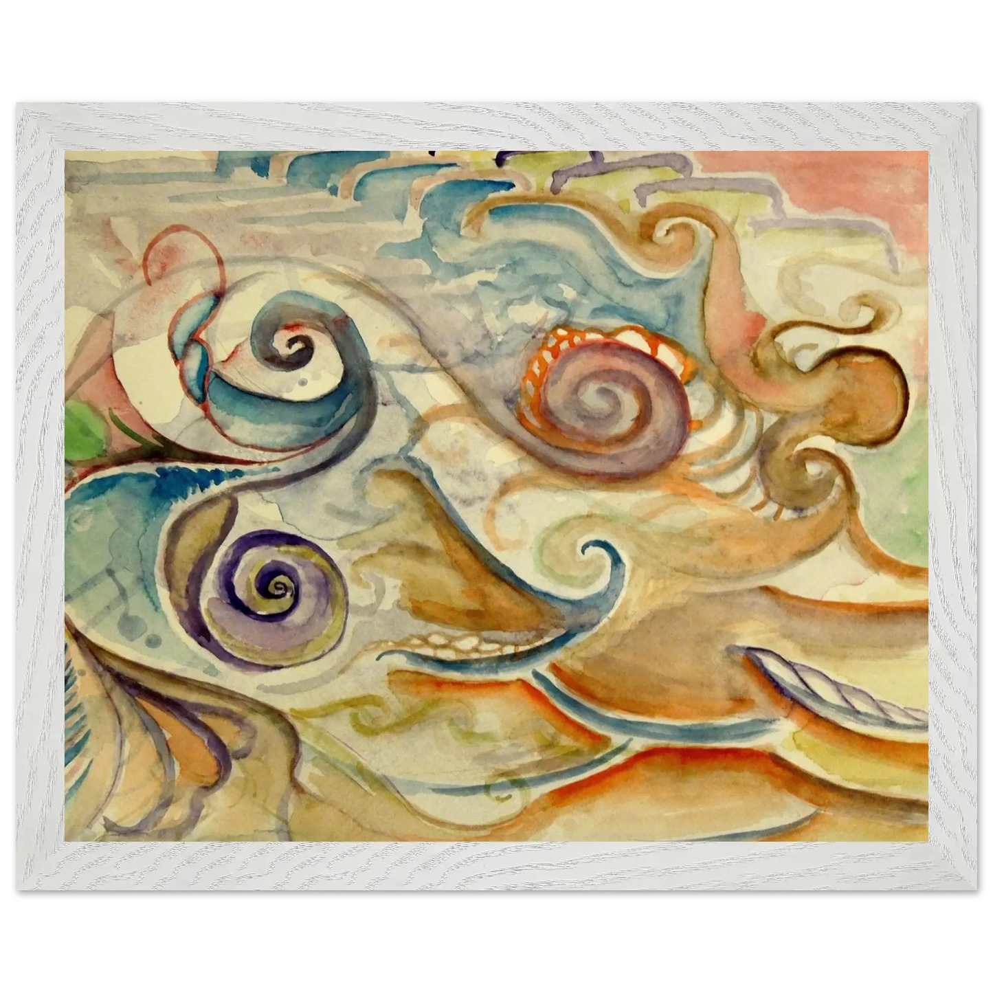 Walter Inglis Anderson - Walter Anderson Wall art - 70x70 cm / 28x28 Inches - Premium Wooden Framed Poster With Fine Art Paper - White frame