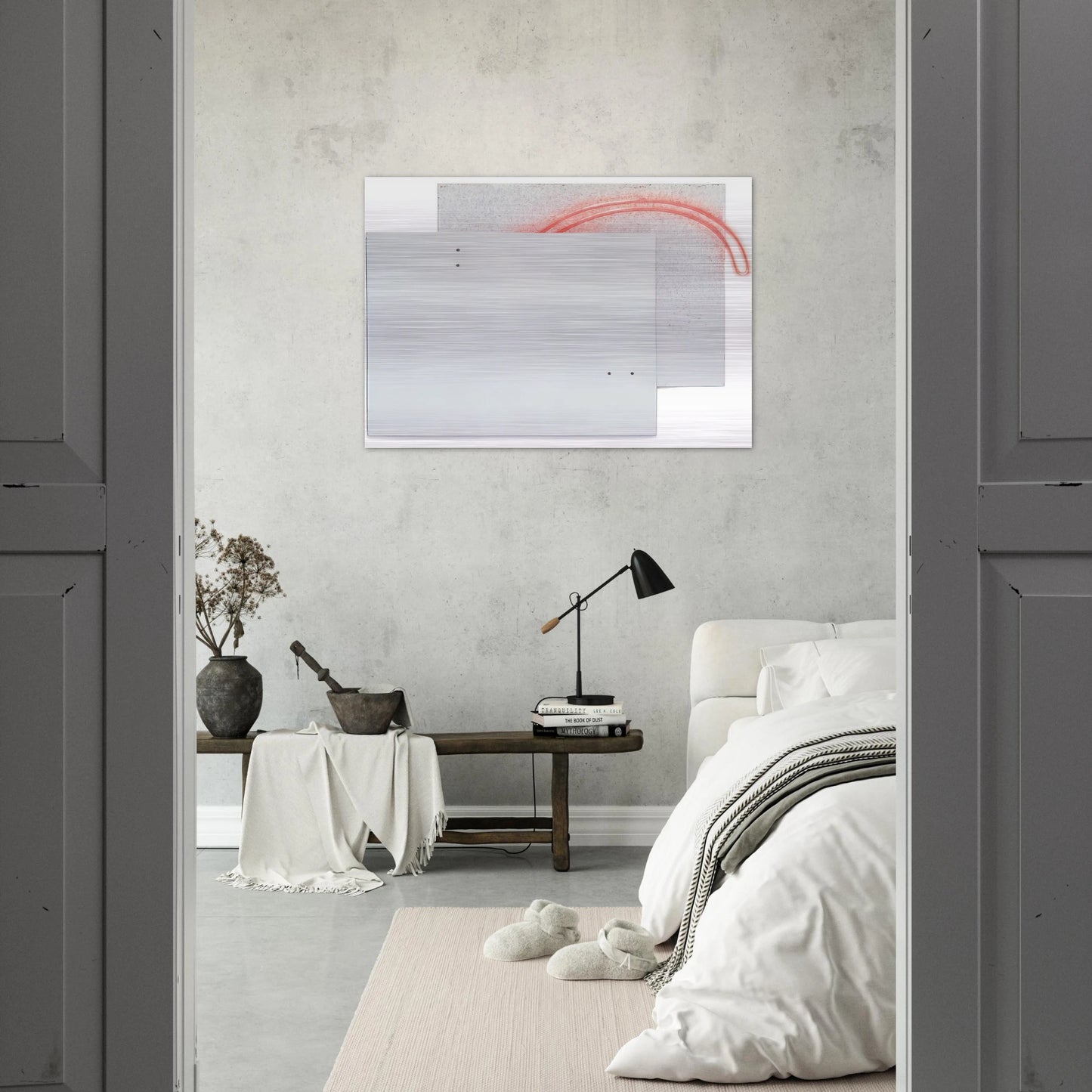Guará's Eye - White - 1984 - Lygia Pape Brushed Aluminum Print - 70x100 cm / 28x40 inches | Lygia Pape Aluminum Print | Lygia Pape Prints