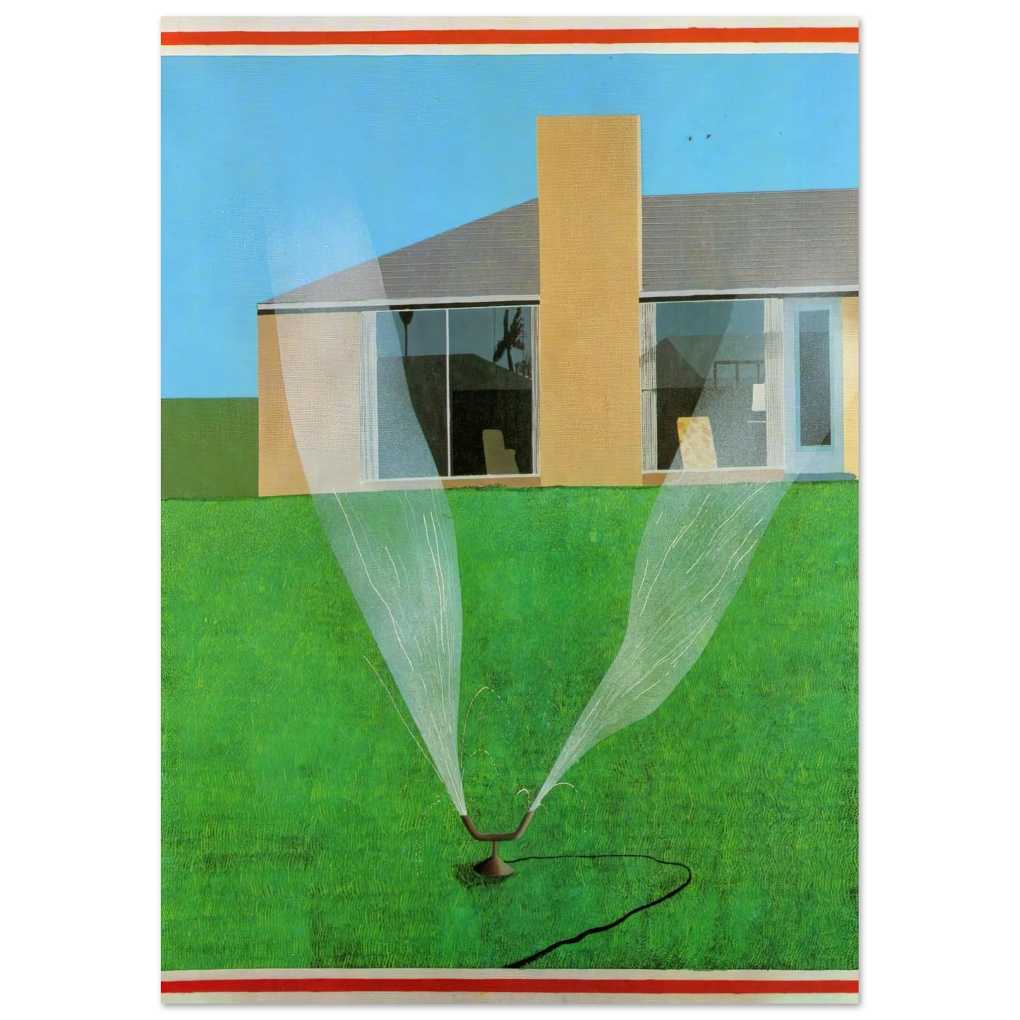 David Hockney - David Hockney Wall art - 15x20 cm / 6x8 inches - Premium Wooden Framed Poster With Fine Art Paper-canvas - Black frame