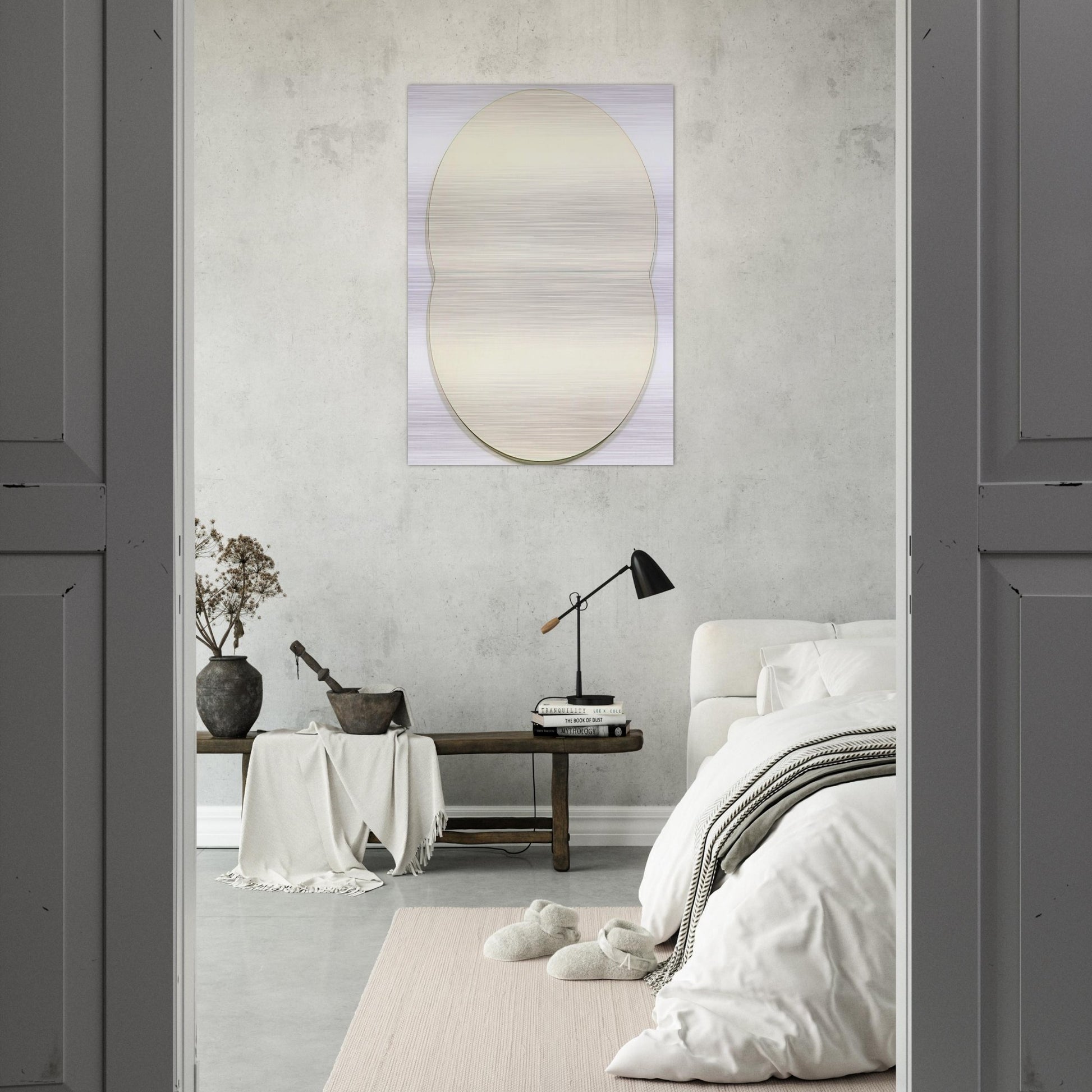 White Plaque. Bridge Arch and Reflection - Ellsworth Kelly Brushed Aluminum Print - 70x100 cm / 28x40 inches | Ellsworth Kelly Aluminum Print | Ellsworth Kelly Prints