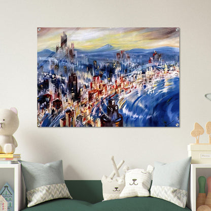 Built for the Future - Konrad Zuse Acrylic Print - 70x100 cm / 28x40″ inches | Konrad Zuse Wall Art | Konrad Zuse Prints
