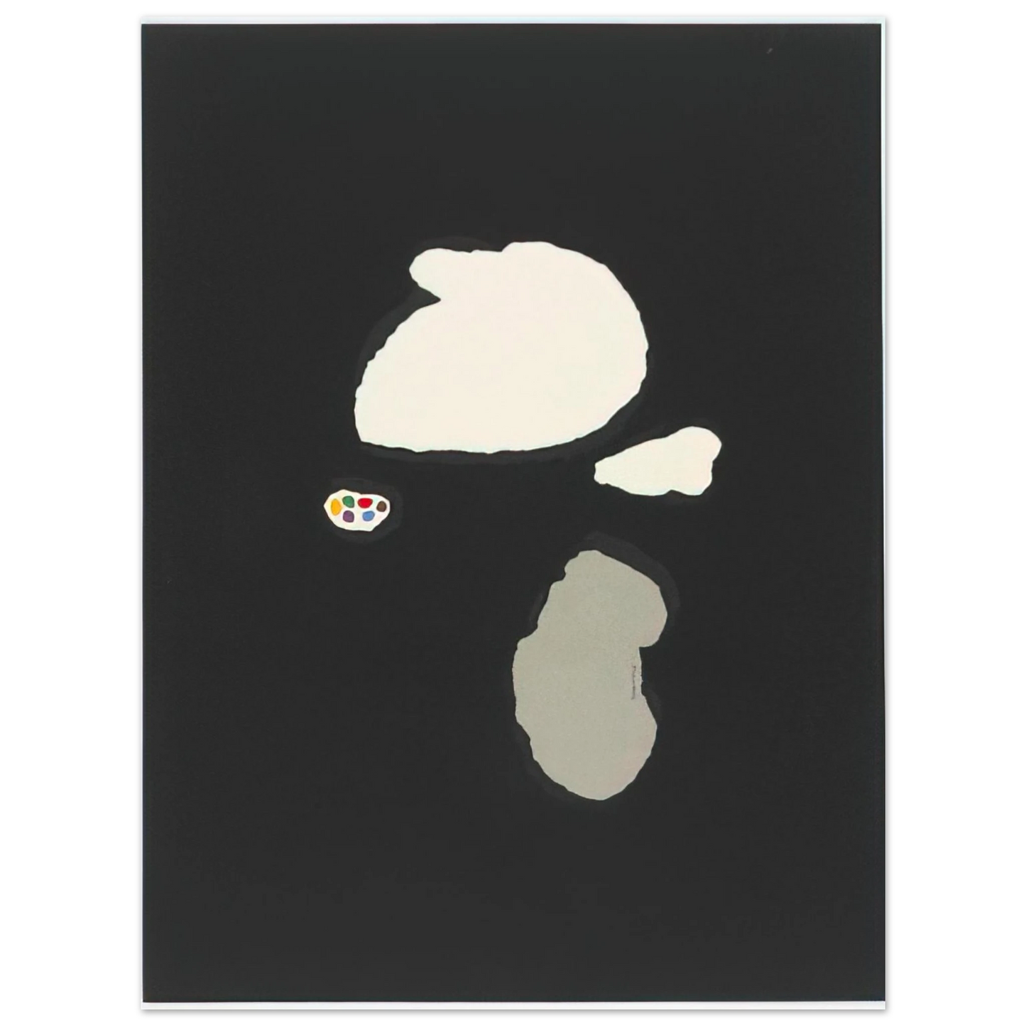 Bruno Munari - Untitled Graphic Composition - 1951  75x100 cm / 30x40inches Fine Art Poster