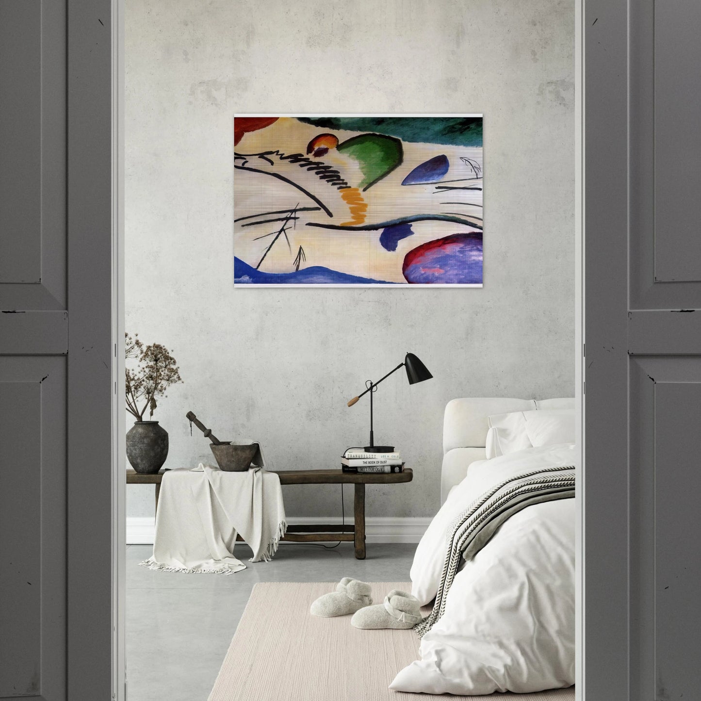LYRICAL LYRICS 1911 - Wassily Kandinsky Brushed Aluminum Print - 70x100 cm / 28x40 inches | Wassily Kandinsky Aluminum Print | Wassily Kandinsky Prints