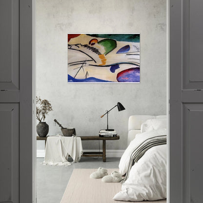 LYRICAL LYRICS 1911 - Wassily Kandinsky Brushed Aluminum Print - 70x100 cm / 28x40 inches | Wassily Kandinsky Aluminum Print | Wassily Kandinsky Prints