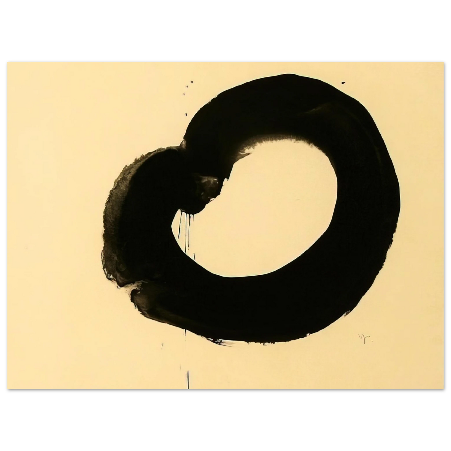 Jiro Yoshihara - Untitled - Art Informel, Zen  75x100 cm / 30x40inches Fine Art Poster