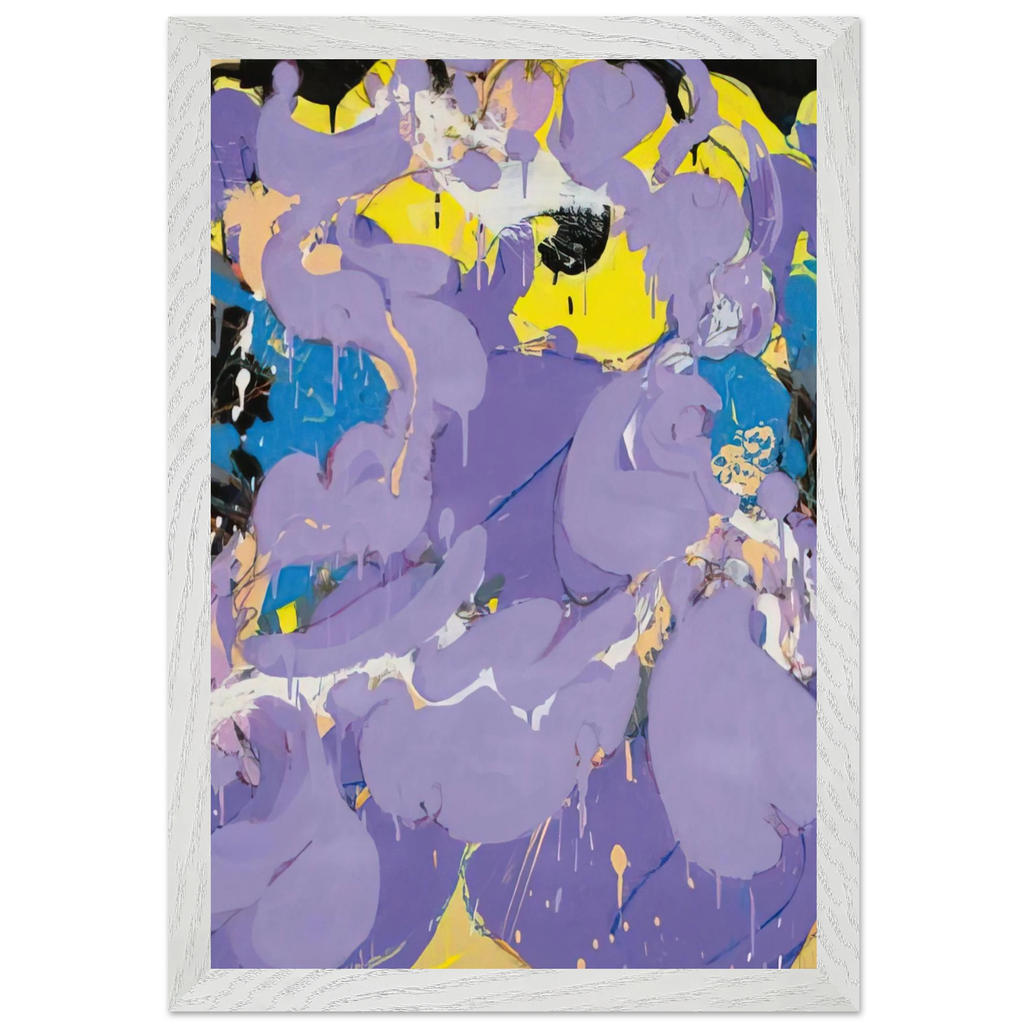Helen Frankenthaler - Untitled - 1978 Wall art - A3 (29.7 x 42  cm) - Premium Wooden Framed Poster With Fine Art Paper-canvas - Black frame